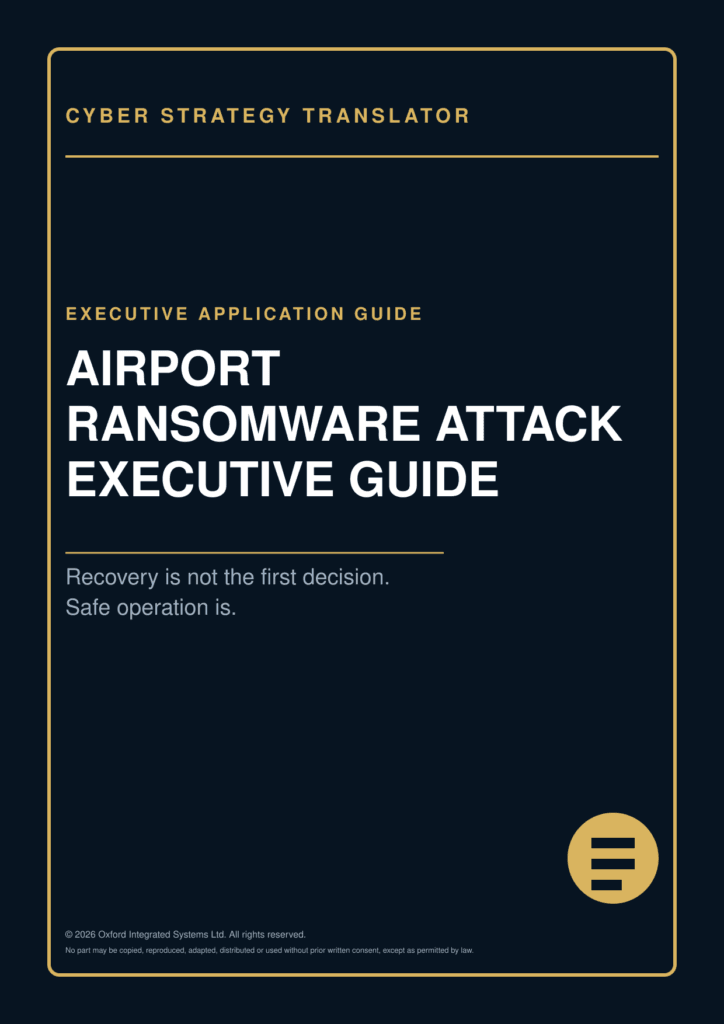 Cover of Airport Ransomware Attack