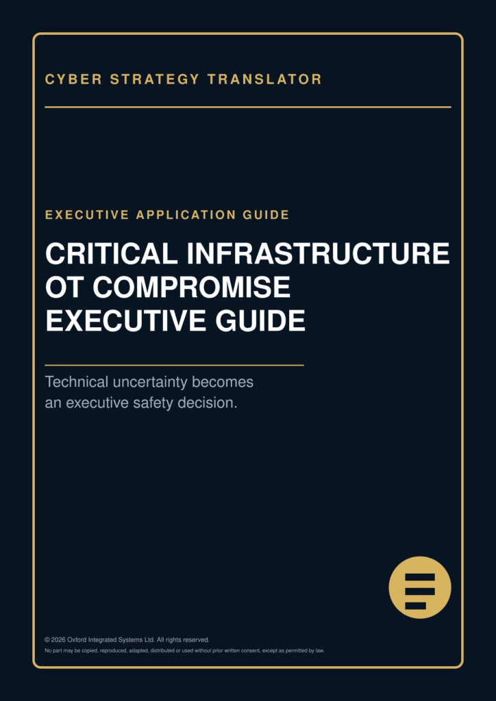 Cover of Critical Infrastructure OT Compromise