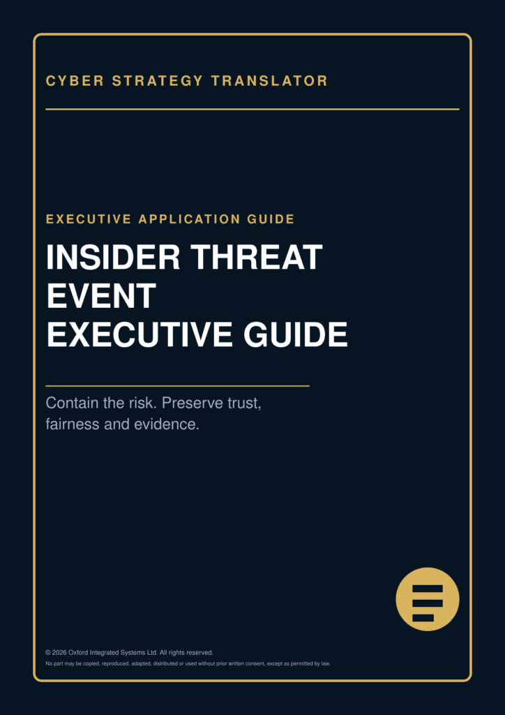 Cover of Insider Threat Event